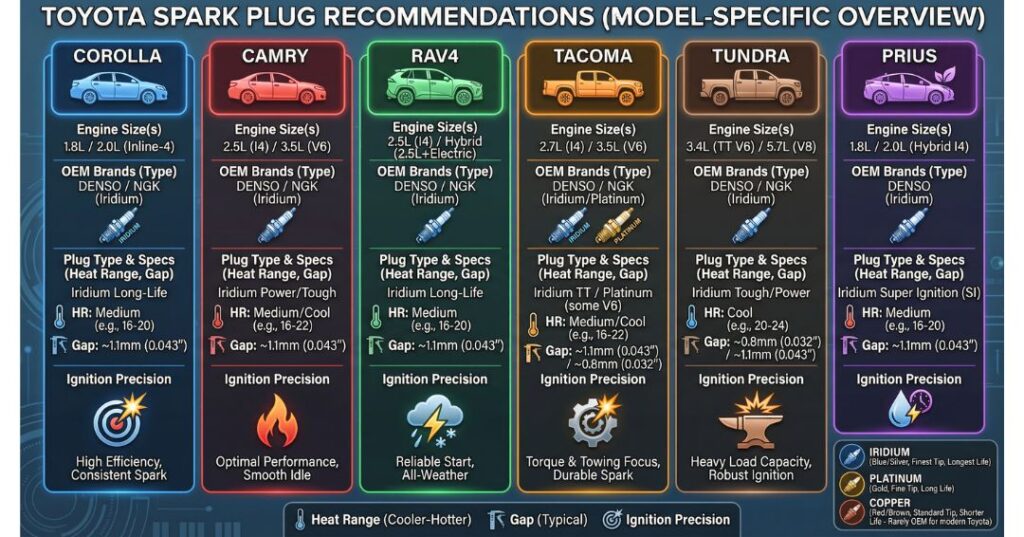 what spark plugs does toyota use