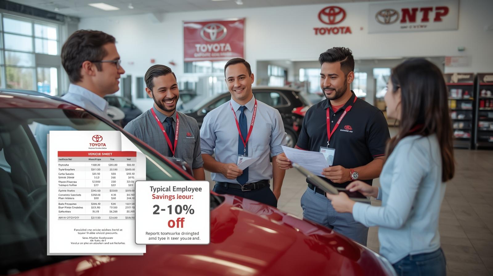 how much is toyota employee discount
