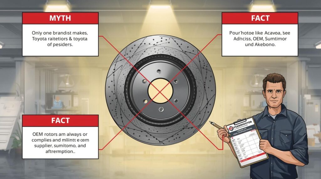 who makes toyota brake rotors