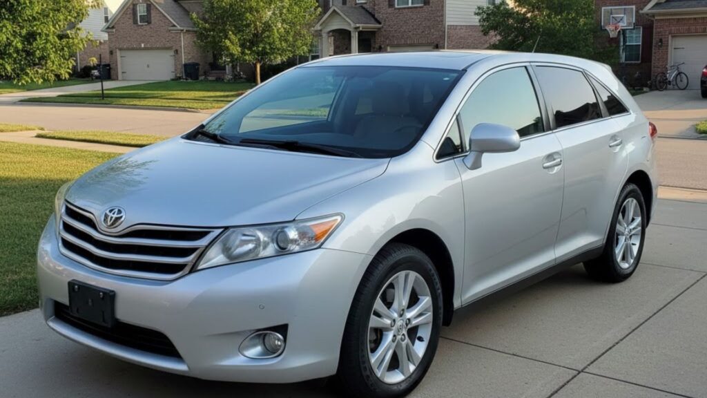2012 Toyota Venza parked in suburban driveway showing crossover design