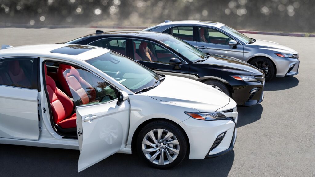toyota camry red interior