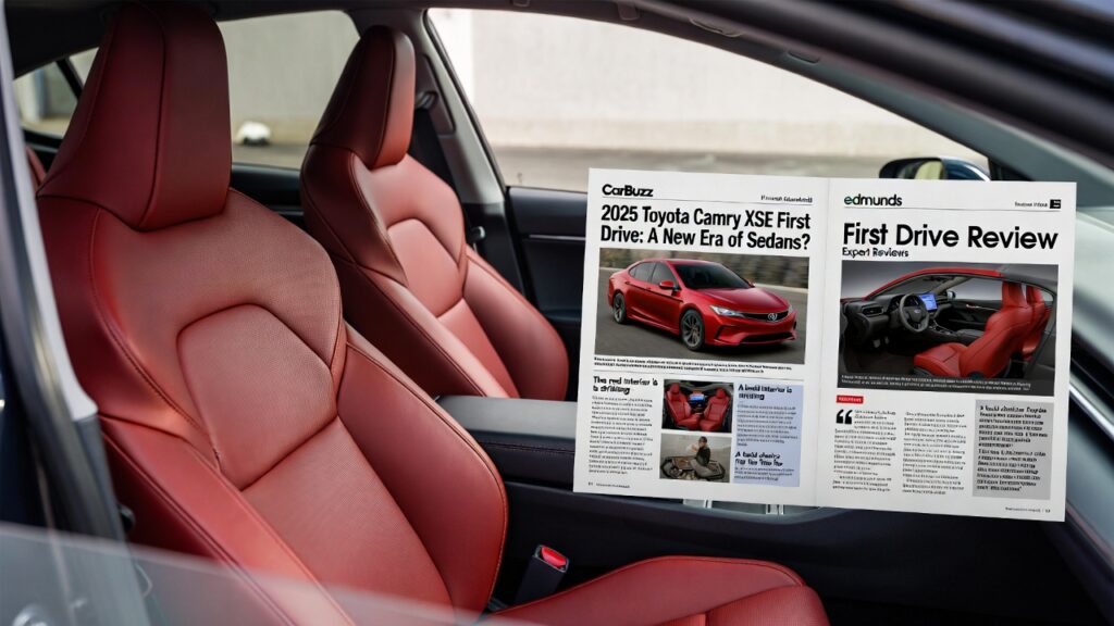 toyota camry red interior