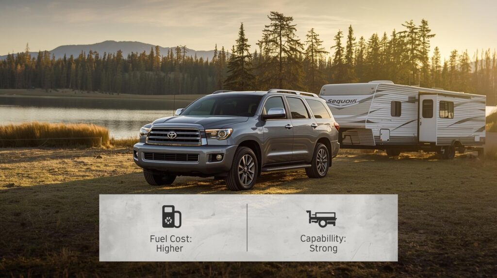 Toyota Sequoia V8 gas mileage worth it tradeoff between fuel cost and capability