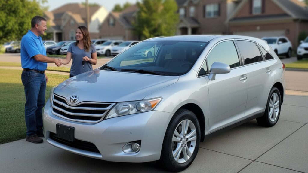 2012 Toyota Venza purchase decision scene at dealership