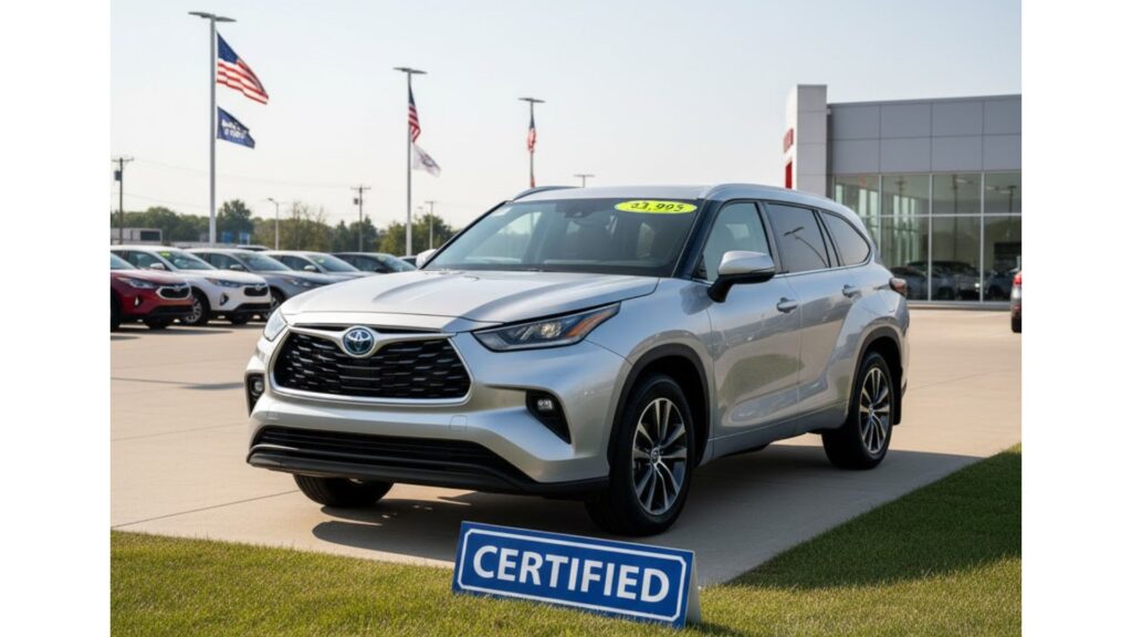 2023 Toyota Highlander XLE used model value in 2026