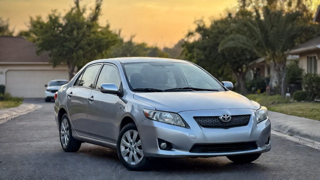2009 Toyota Corolla LE exterior front three-quarter view