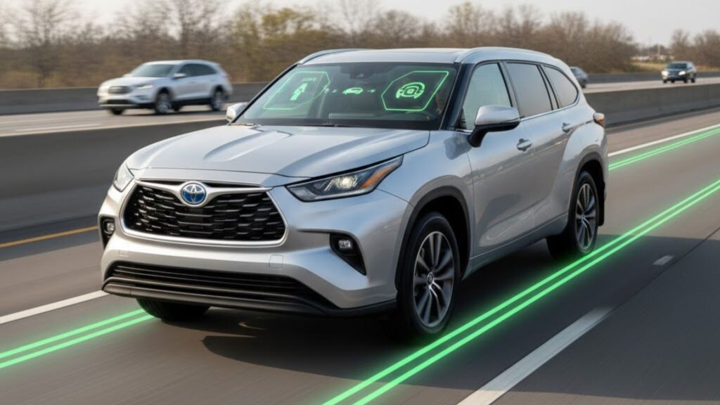 2023 Toyota Highlander XLE safety features with Toyota Safety Sense