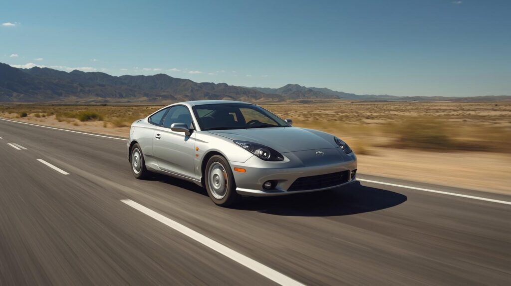 Toyota Celica GTS performance specs showcase on open road