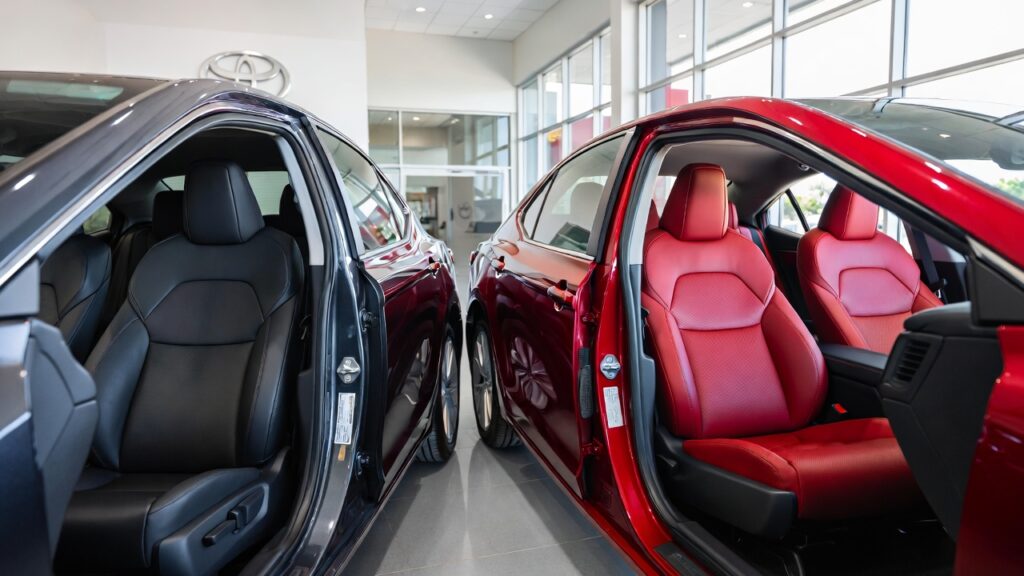 toyota camry red interior