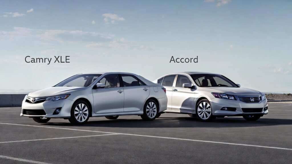 2011 Toyota Camry XLE vs 2011 Honda Accord side-by-side