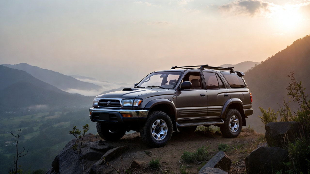 1997 Toyota 4Runner mountain overlook sunrise