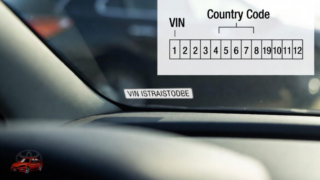 where is a toyota made using vin number showing how to check toyota vin country code