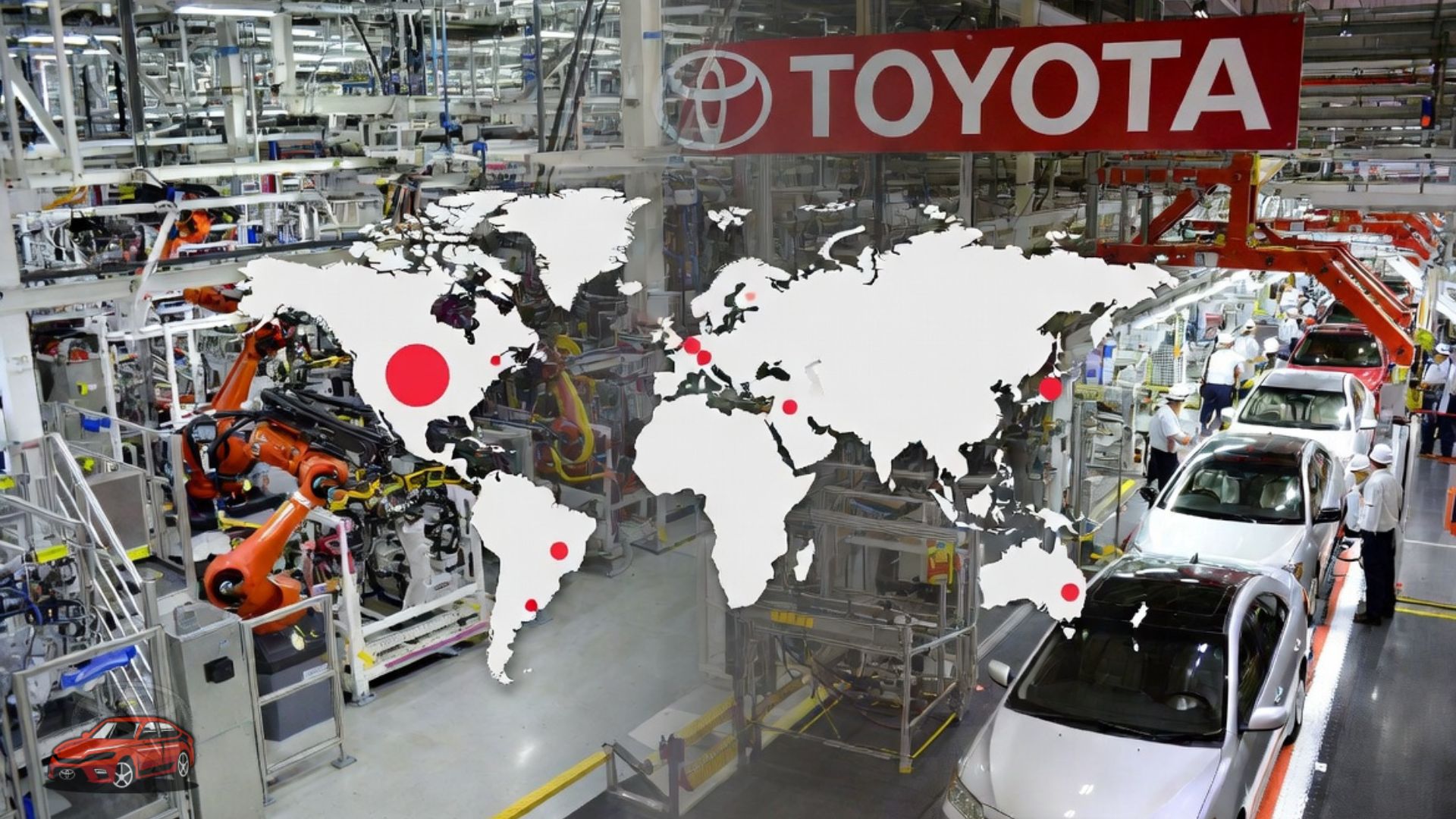 where is a toyota made showing global production in japan and usa manufacturing plants