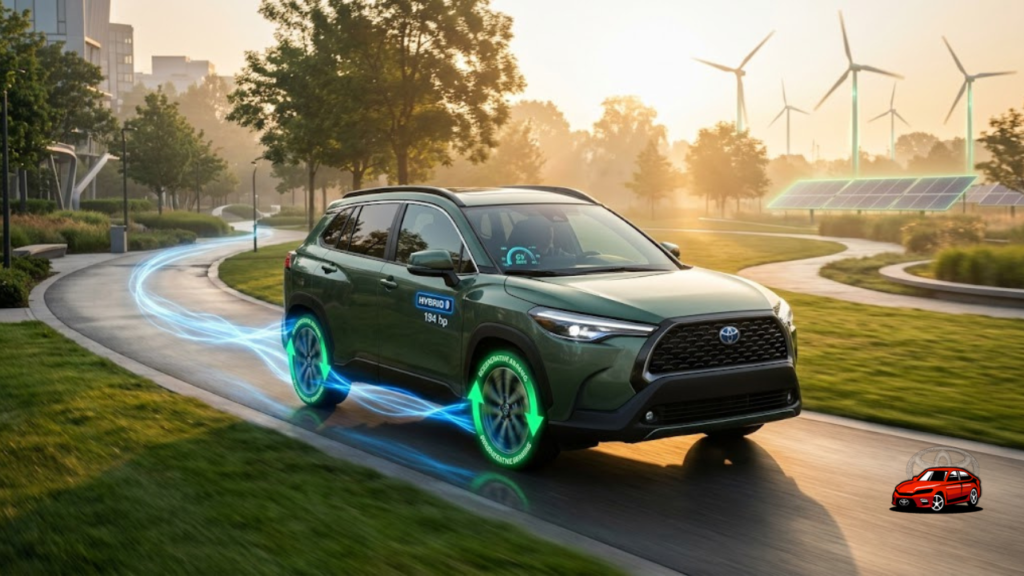 2026 Toyota Corolla Cross Toyota Safety Sense 3.0 with pre-collision warning blind-spot monitoring and adaptive cruise control

